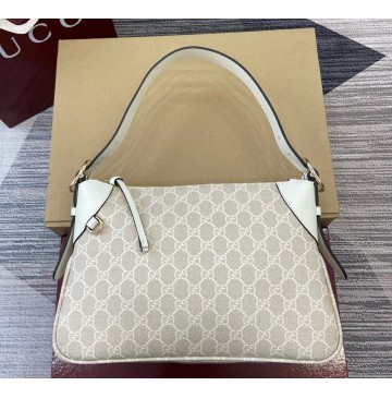 Gucci GG Emblem medium shoulder bag GU815216-Oat-beige