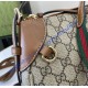 Gucci GG Emblem small shoulder bag GU815218-brown