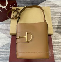 Gucci 73 medium bucket bag GU833660L-brown