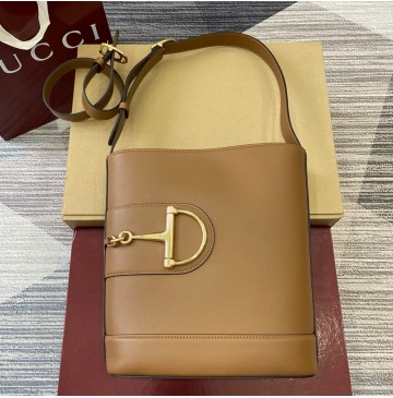 Gucci 73 medium bucket bag GU833660L-brown