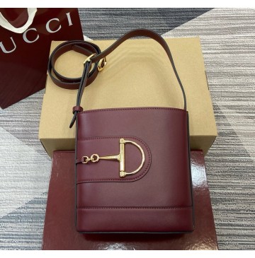 Gucci 73 Small bucket bag GU833665L-wine