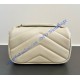 Saint Laurent LOULOU MINI in lambskin YSL821749-cream