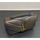 Saint Laurent LOULOU MINI in lambskin YSL821749-dark-brown