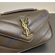 Saint Laurent LOULOU MINI in lambskin YSL821749-dark-brown