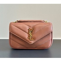 Saint Laurent LOULOU MINI in lambskin YSL821749-pink