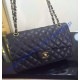 Chanel Small Classic Flap Bag in Black Caviar Leather with golden hardware