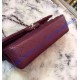 Chanel Small Classic Flap Bag in Wine Red Lambskin with silver hardware