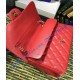 Chanel Jumbo Classic Flap Bag in Red Caviar Leather with golden hardware