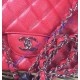 Chanel Jumbo Classic Flap Bag in Red Caviar Leather with silver hardware