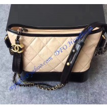 Chanel Gabrielle Small Hobo Bag Beige Black