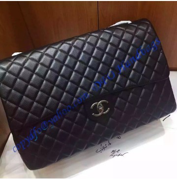 Chanel XXL Classic Flap Bag in black leather