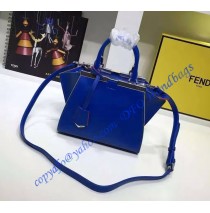 Fendi Mini 3Jours in Royal Blue Leather Handbag