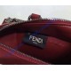 Fendi Mini 3Jours in Wine Red Leather Handbag