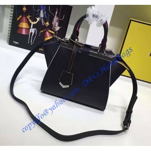 Fendi Mini 3Jours in Black Leather Handbag – LuxTime DFO Handbags
