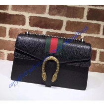 Gucci GG Web Dionysus Leather Medium Shoulder Bag