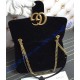 Gucci Medium GG Marmont Black velvet shoulder bag