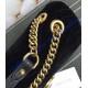 Gucci Medium GG Marmont Black velvet shoulder bag