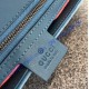 Gucci Small GG Marmont Blue velvet shoulder bag