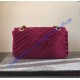 Gucci Small GG Marmont Rose Red velvet shoulder bag