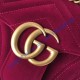 Gucci Small GG Marmont Rose Red velvet shoulder bag