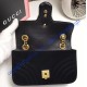 Gucci Mini GG Marmont Black velvet shoulder bag