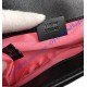 Gucci Mini GG Marmont Black velvet shoulder bag