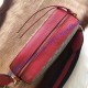 Gucci GG Supreme messenger bag with Red Leather Trim