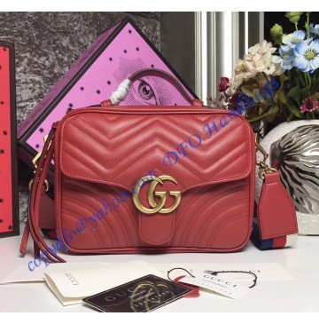 Gucci GG Marmont small Red shoulder bag