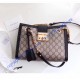 Gucci Padlock small GG shoulder bag Black