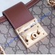 Gucci Padlock small GG shoulder bag Brown