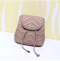 Gucci GG Marmont Pink matelassé backpack