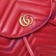 Gucci GG Marmont Red matelassé backpack