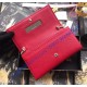 Gucci GG Marmont Leather Chain Wallet Red