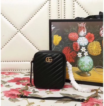 Gucci GG Marmont Mini Shoulder Bag Black