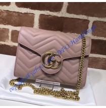 GG Marmont Pink matelasse mini bag