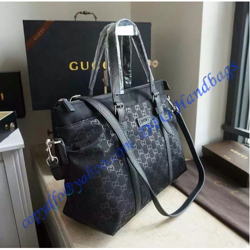 Gucci Black Nylon Guccissima Light Medium Tote – LuxTime DFO Handbags