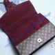 Gucci Dionysus Blooms Print Large Shoulder Bag with Wine Red Suede