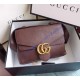 Gucci GG Marmont Leather Shoulder Bag GU401173-brown