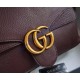 Gucci GG Marmont Leather Shoulder Bag GU401173-brown