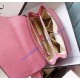 Gucci GG Marmont Leather Shoulder Bag GU401173-pink