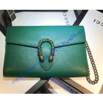 Gucci Dionysus Green Leather Mini Chain Bag