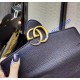 Gucci GG Marmont Black Leather Mini Chain Bag