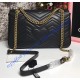 Gucci Medium GG Marmont Matelasse Shoulder Bag Black