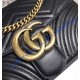 Gucci Medium GG Marmont Matelasse Shoulder Bag Black