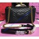 Gucci Small GG Marmont Matelasse Shoulder Bag Black