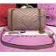 Gucci Small GG Marmont Matelasse Shoulder Bag Tan