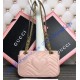 Gucci Mini GG Marmont Matelasse Shoulder Bag Pink