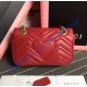 Gucci Mini GG Marmont Matelasse Shoulder Bag Red