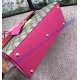 Gucci Padlock GG Supreme Top Handle Bag with Red and Pink Leather