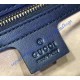 Gucci Padlock Black Signature Leather Top Handle Bag